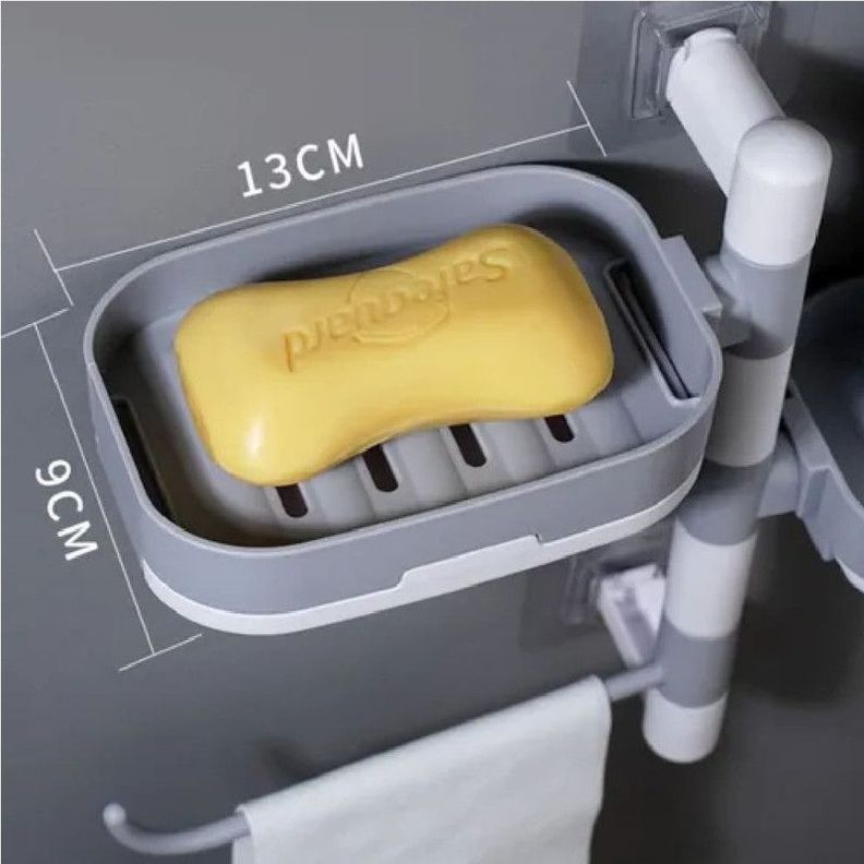 Estante Jabón Pared Multiuso Bandeja Baño Jabonera Rondon-3