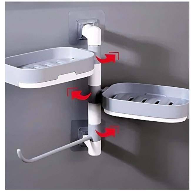 Estante Jabón Pared Multiuso Bandeja Baño Jabonera Rondon-5