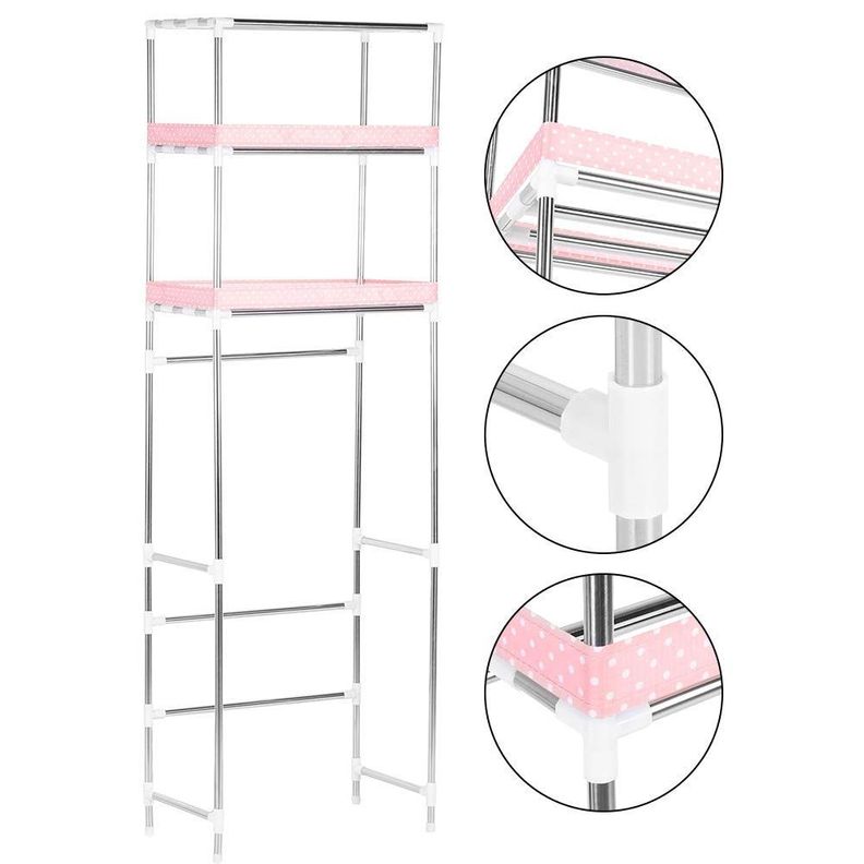 Estante Inodoro Lavadora Baño Organizador Soporte Rondon-7