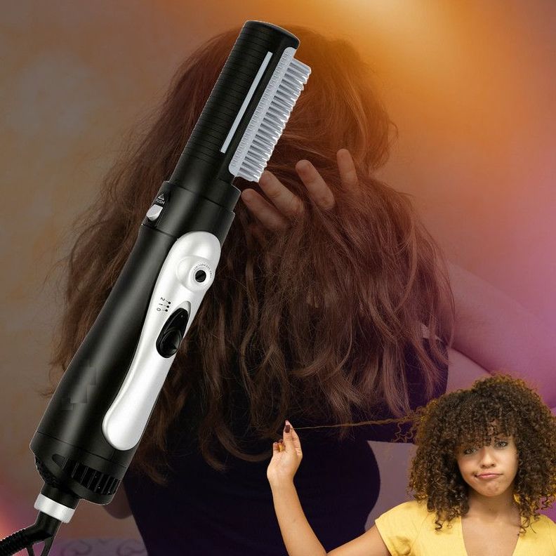 Cepillo Peinador Aire Caliente Alisar Cabello Mujer Lau-6