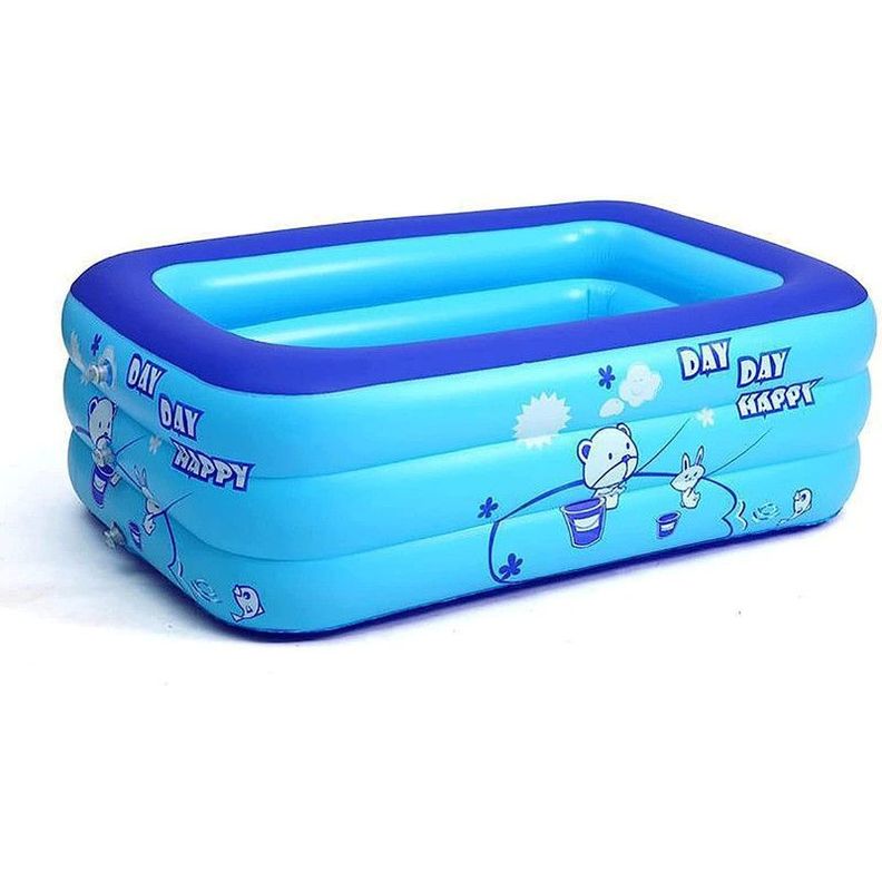 Piscina Inflable Rectangular Plegable Juegos Agua Rondon-0