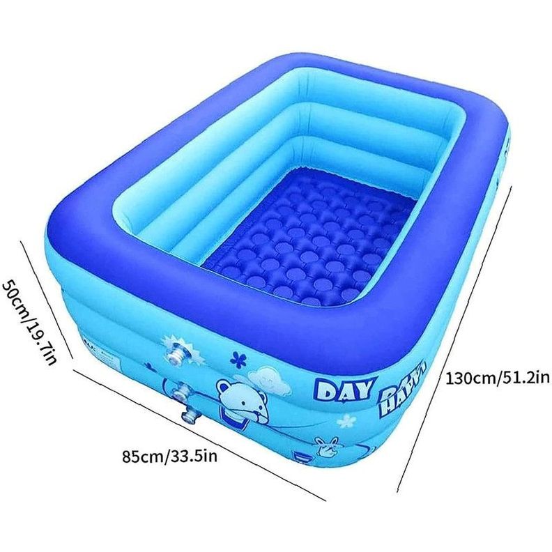 Piscina Inflable Rectangular Plegable Juegos Agua Rondon-1