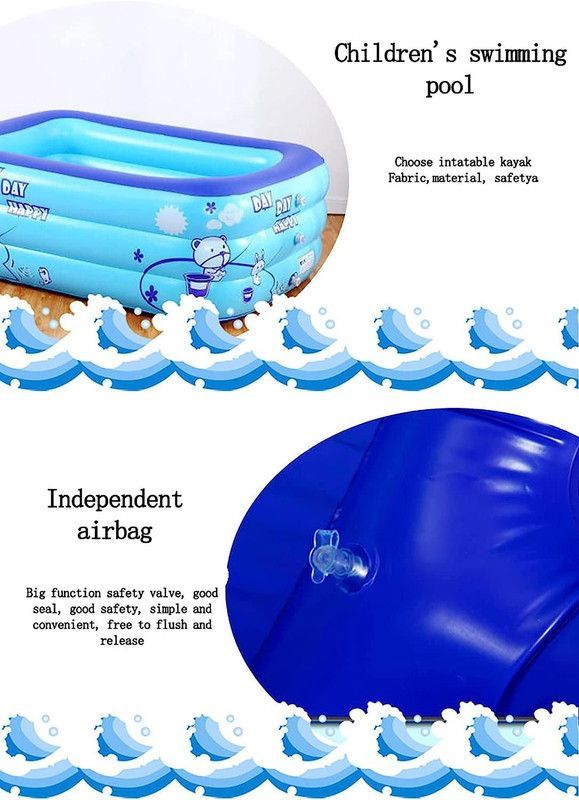 Piscina Inflable Rectangular Plegable Juegos Agua Rondon-2