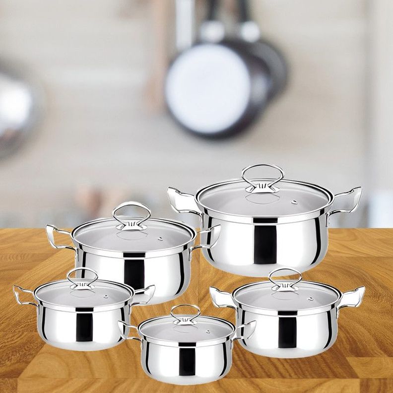 Ollas Acero Inoxidable Horneado Cocina Resistente Lau-1
