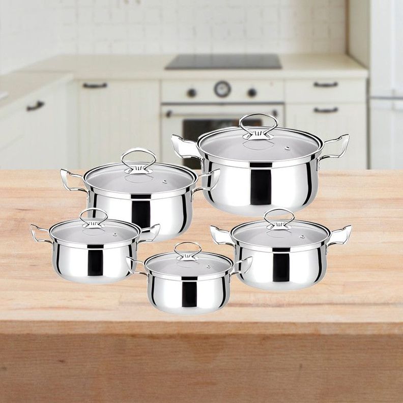 Ollas Acero Inoxidable Horneado Cocina Resistente Lau-9