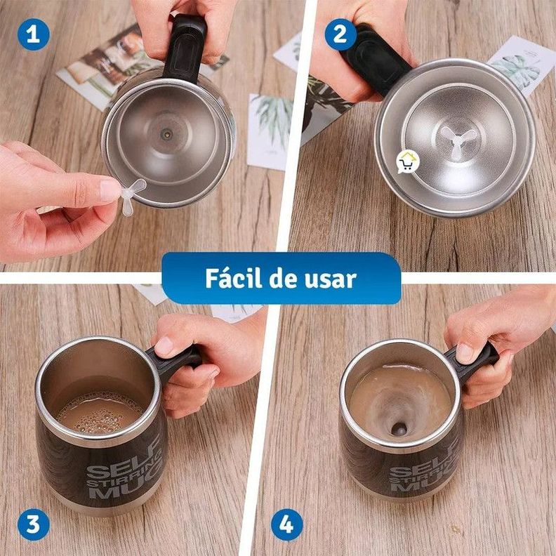 Taza Convencional Mezclador Vaso Batidor Café Lau-3