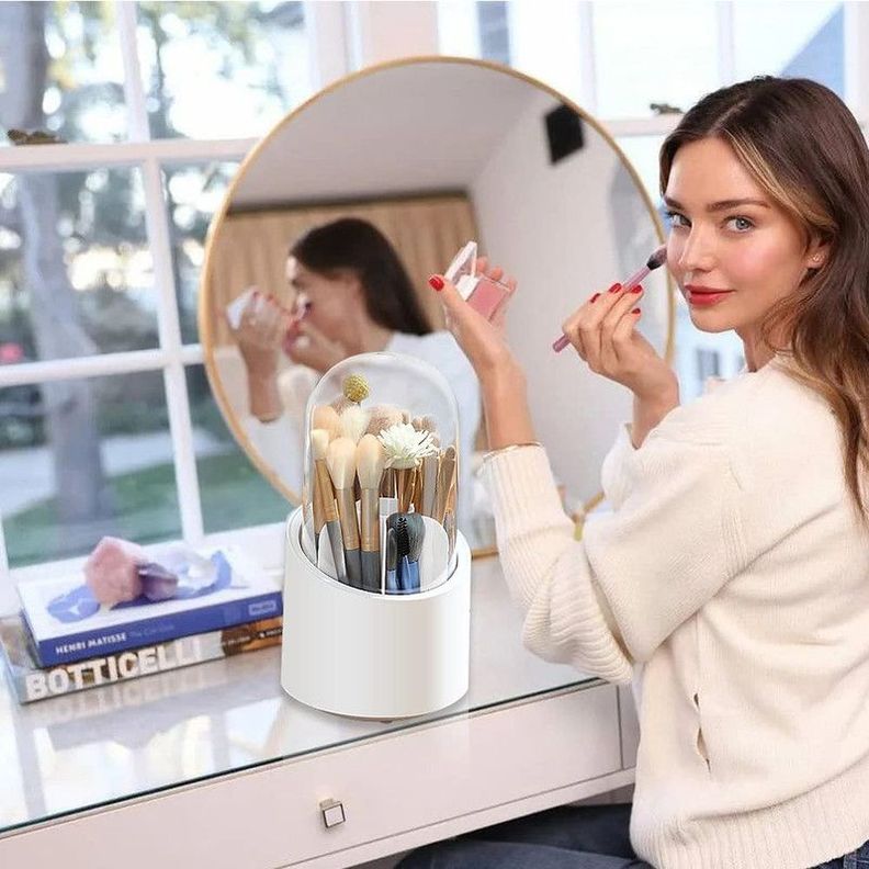 Cosmetiquero Caja Almacenamiento Giratorio Organizador Jer-4