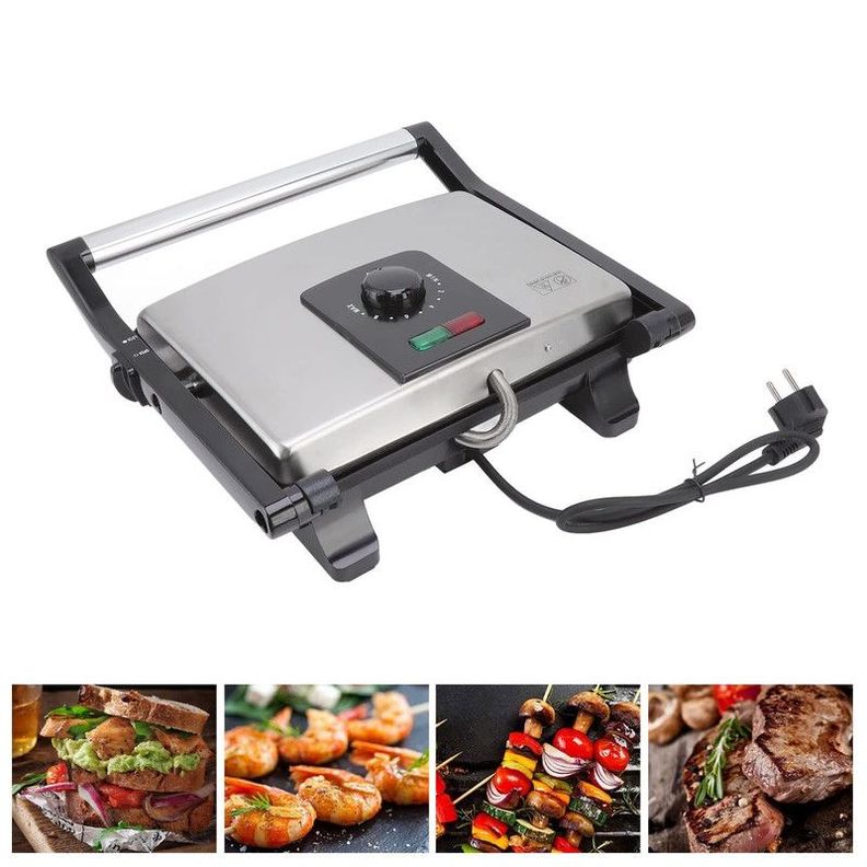 Tostadora Pan 2000W Sandwichera Parrillera Antiadherente Lau-2