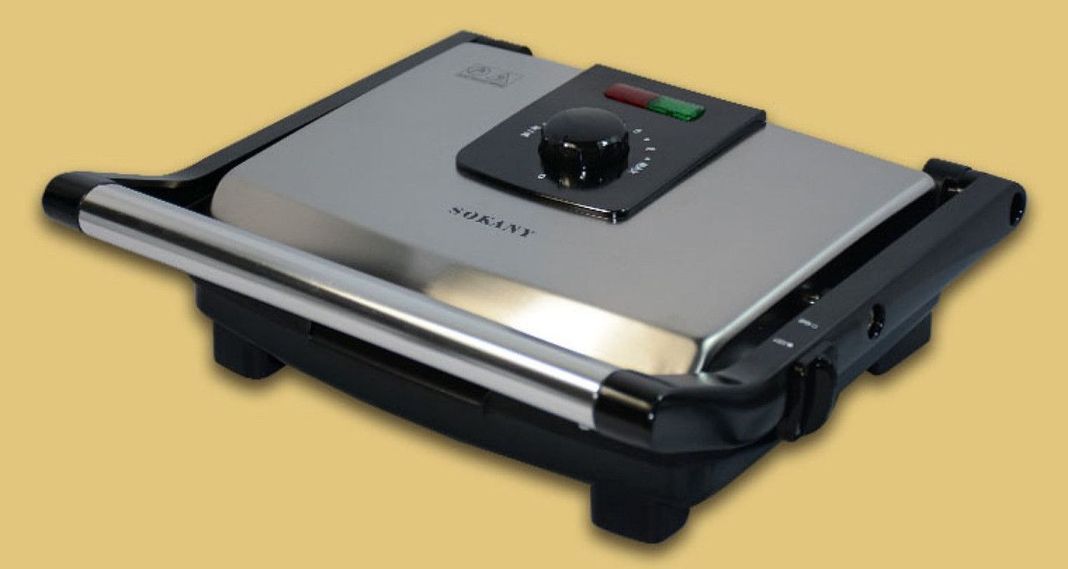Tostadora Pan 2000W Sandwichera Parrillera Antiadherente Lau-4