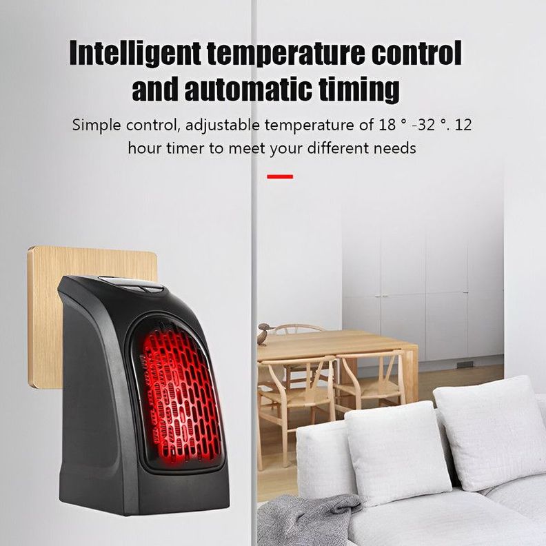 Calefactor Portatil Hogar Ambiente Ventilador Pared Rondon-2
