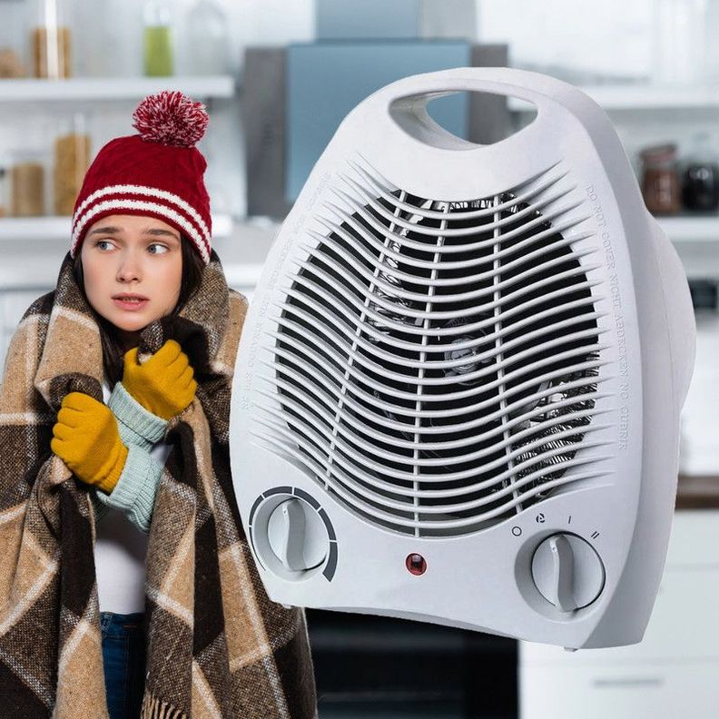 Calefactor Hogar Ventilador Caliente Frio Portatil Rondon-7