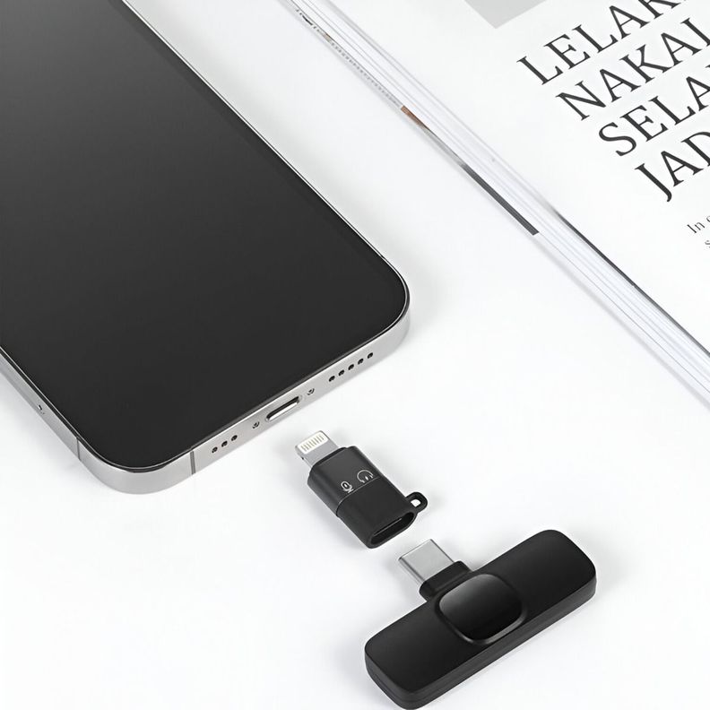 MICRÓFONO INALÁMBRICO Lavalier Balita Tipo C Plug-Play-2