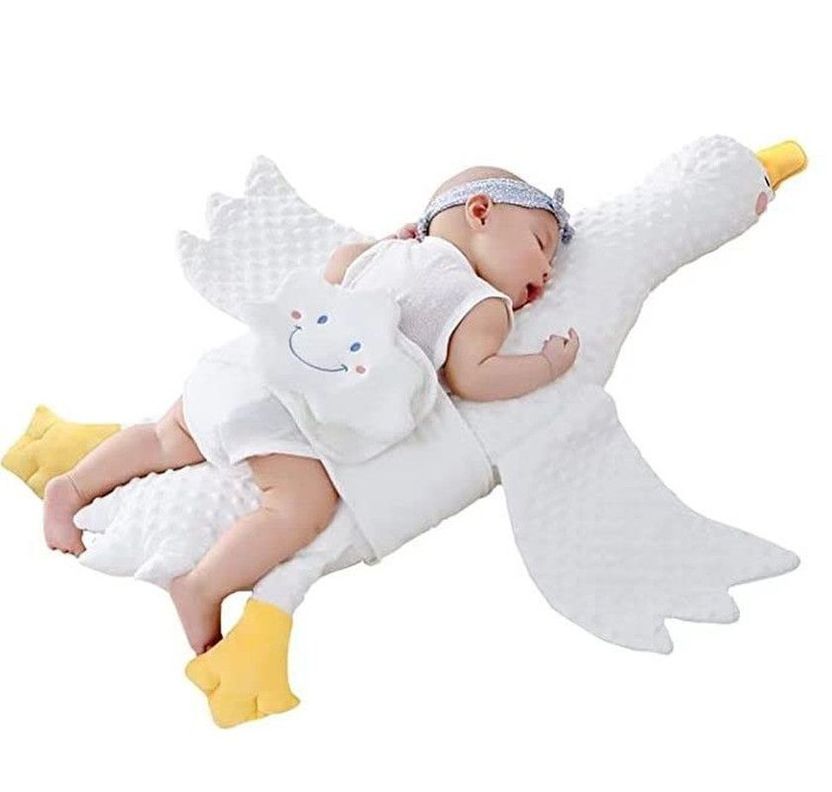 Almohada Bebé Recién Nacido Ganso Calmante Suave Rondon-0