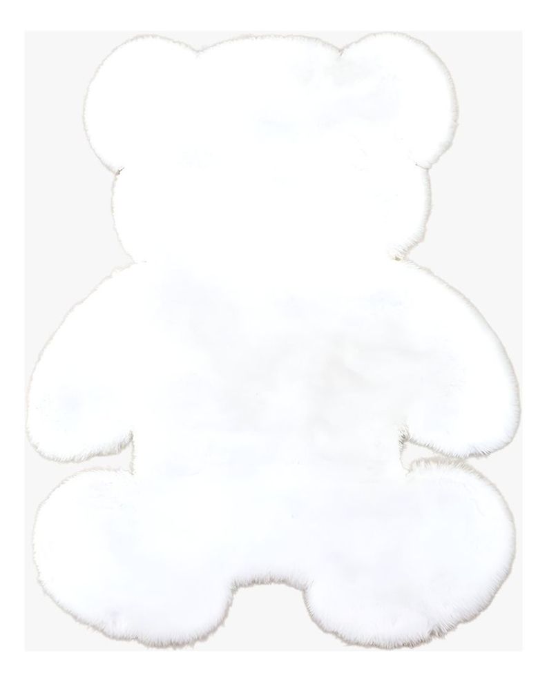 Alfombra Oso Blanco Suave Entrada Dormitorio Decoración Jhn-0