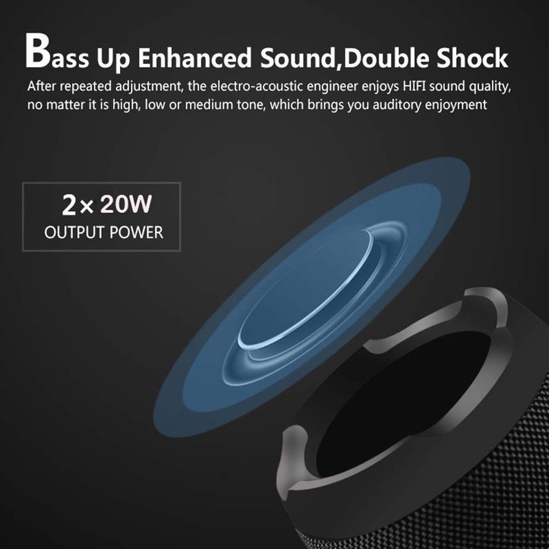 Altavoz Audio Stéreo Parlante Bluetooth Portátil Rondon-1