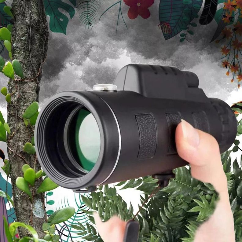 Monocular Hd Alta Potencia Soporte Triángulo Alcance Jhn-1