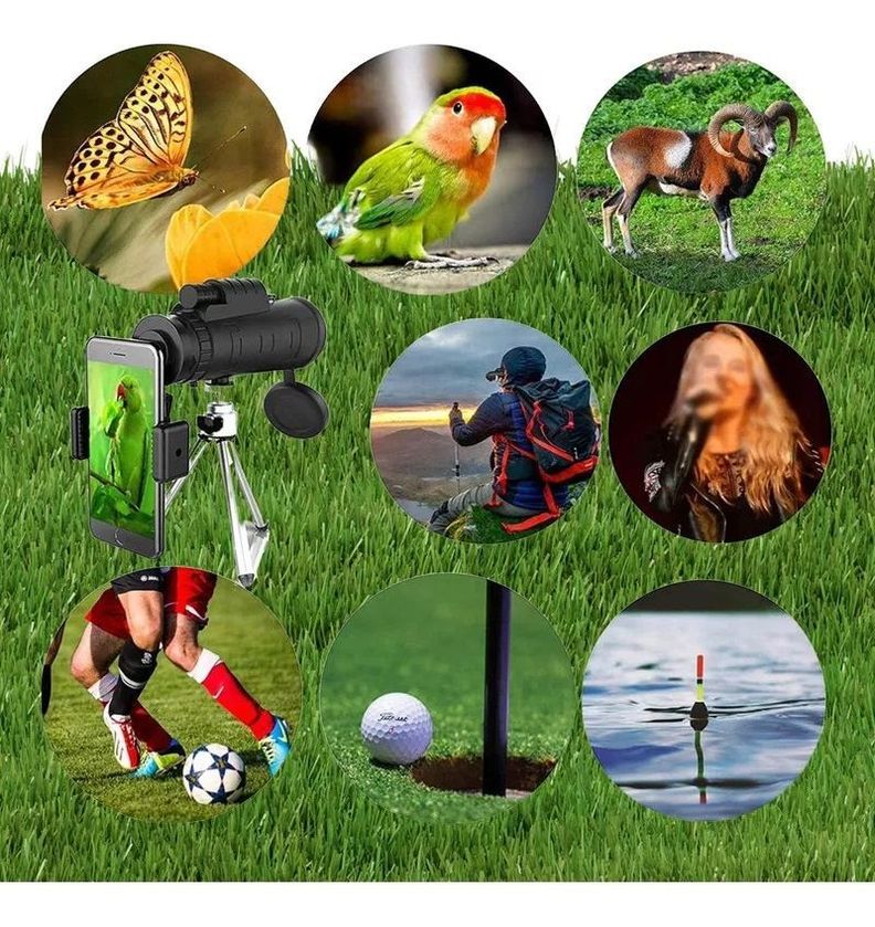 Monocular Hd Alta Potencia Soporte Triángulo Alcance Jhn-4