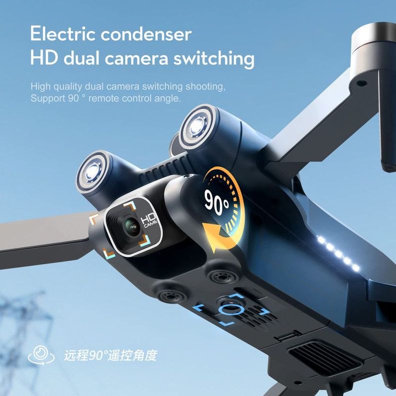 Mini Drone Aereo Camara 4K Angular Fotos Videos Lau-1