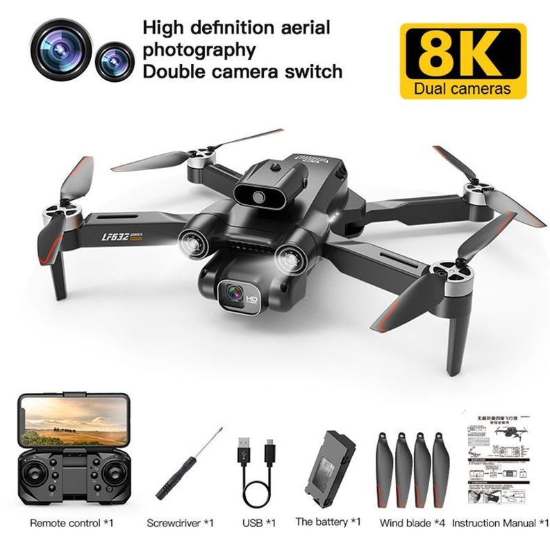 Mini Drone Aereo Camara 4K Angular Fotos Videos Lau-2