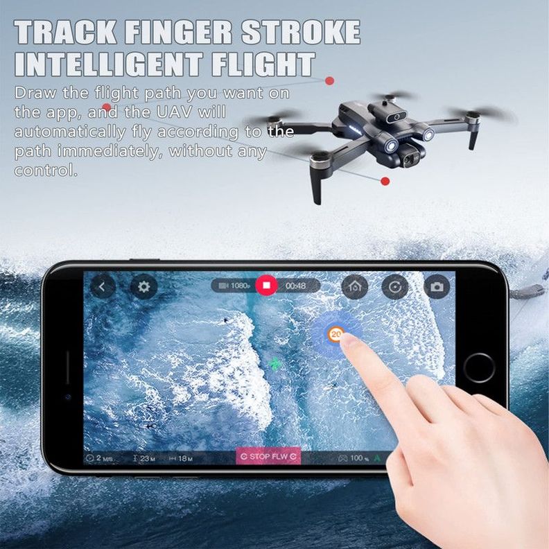 Mini Drone Aereo Camara 4K Angular Fotos Videos Lau-7