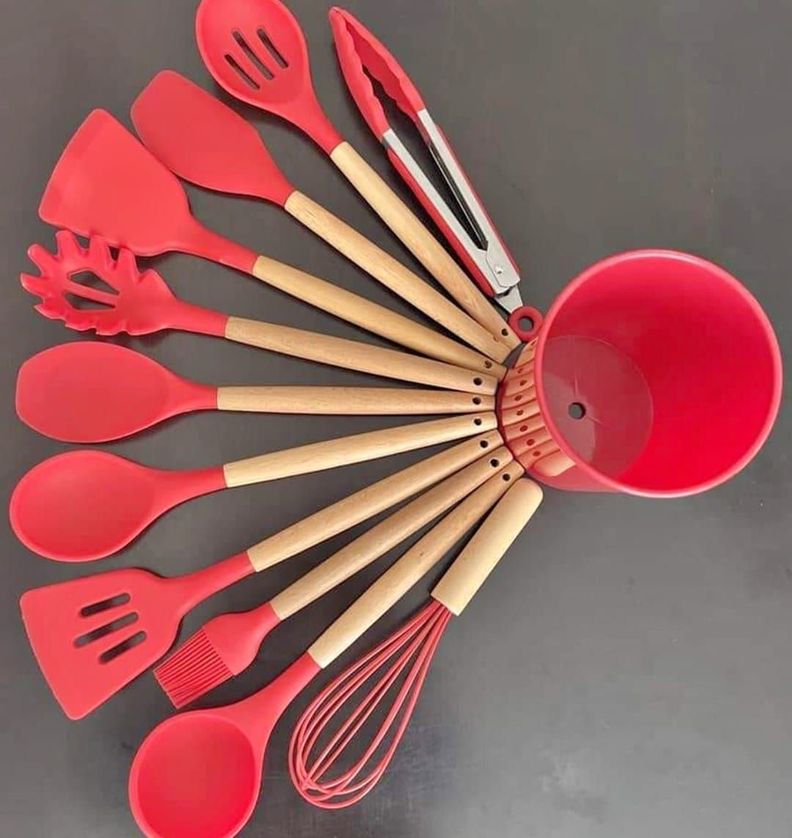 Juego Espátulas Silicona Utensilios Antiadherentes Rondon-7