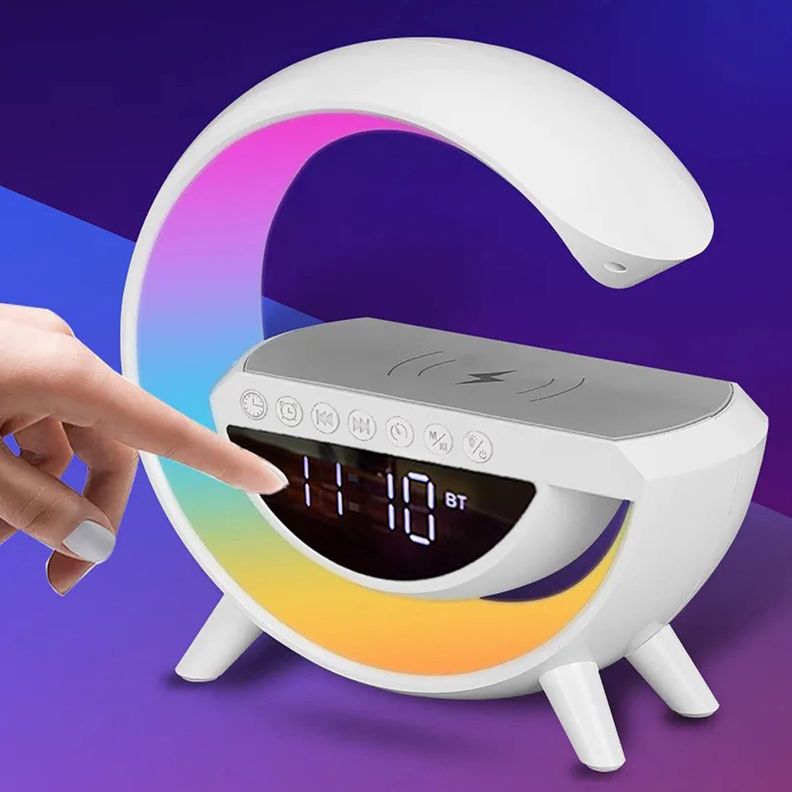 Altavoz Bluetooth Reloj Digital Led Altavoces Hogar Rondon-2