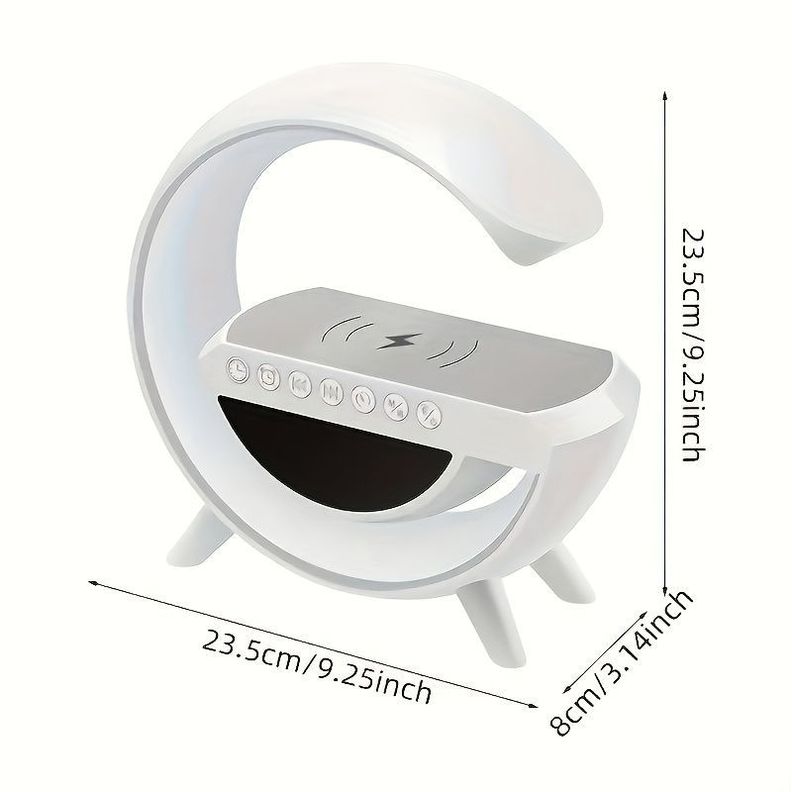 Altavoz Bluetooth Reloj Digital Led Altavoces Hogar Rondon-3
