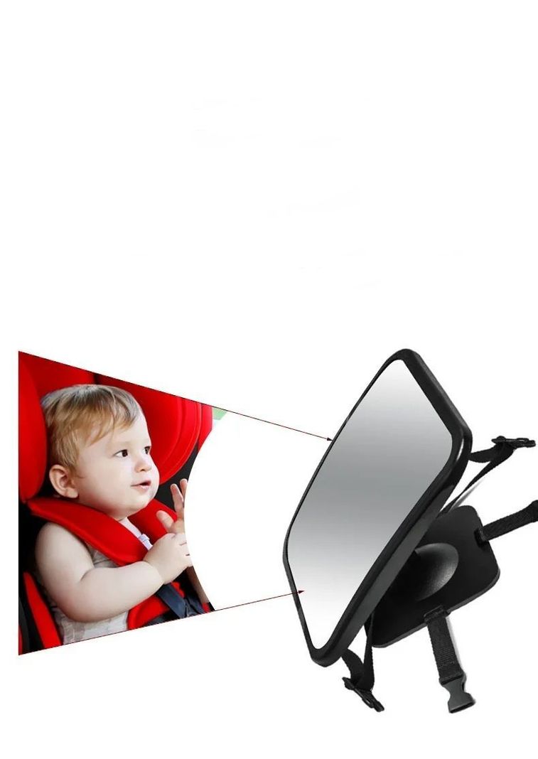 Espejo Retrovisor Bebé Coche Rotación 360 Ajustable Rondon-3