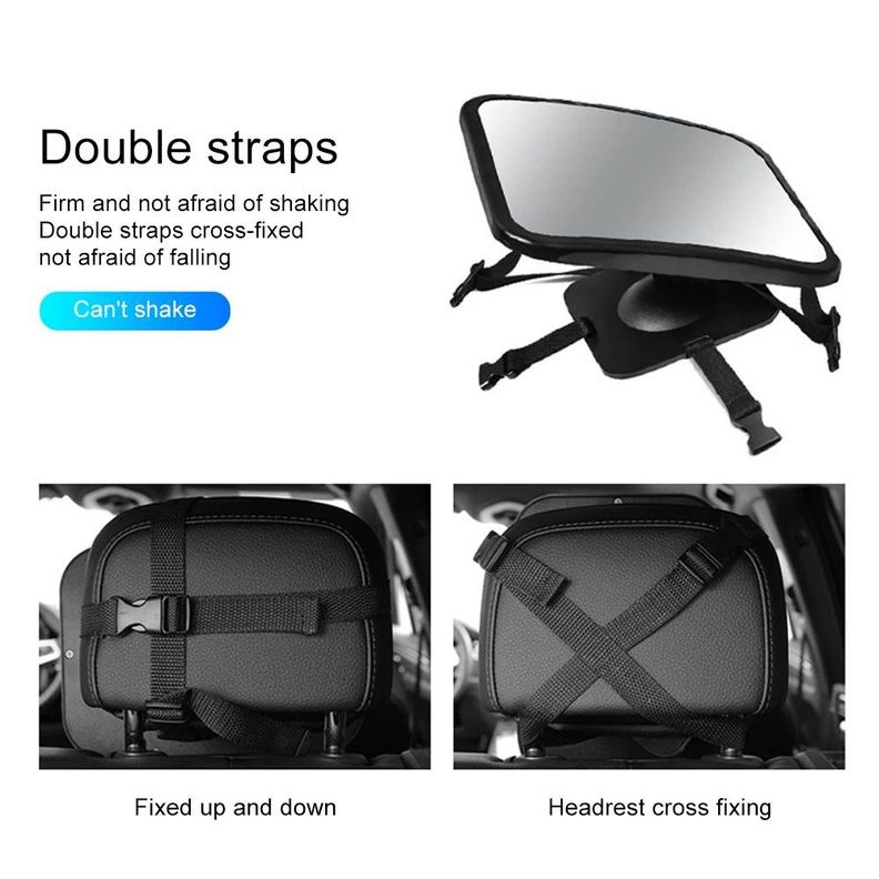 Espejo Retrovisor Bebé Coche Rotación 360 Ajustable Rondon-5