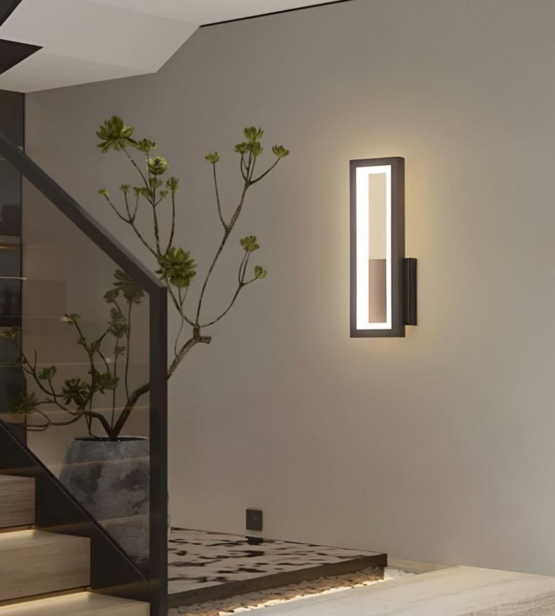 Aplique Lámpara Pared Moderna Rectangular Decoración Jhn-3