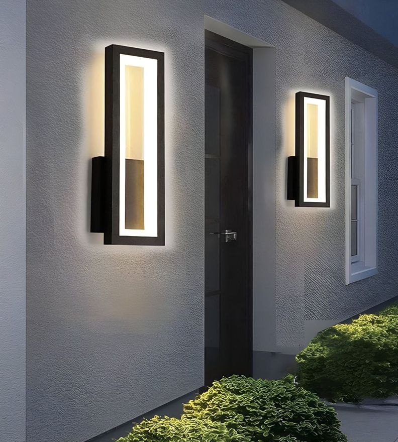 Aplique Lámpara Pared Moderna Rectangular Decoración Jhn-4