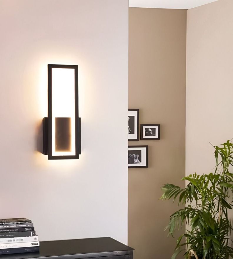 Aplique Lámpara Pared Moderna Rectangular Decoración Jhn-6
