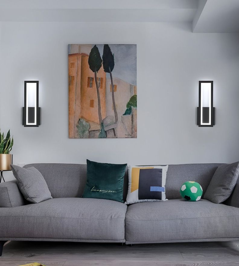Aplique Lámpara Pared Moderna Rectangular Decoración Jhn-8