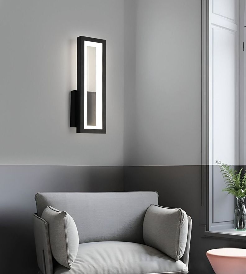 Aplique Lámpara Pared Moderna Rectangular Decoración Jhn-9