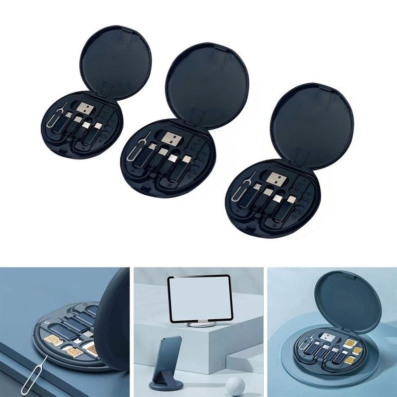 Set 3 Cargador Adaptador 9en1 Multifuncional Carga Lau-1