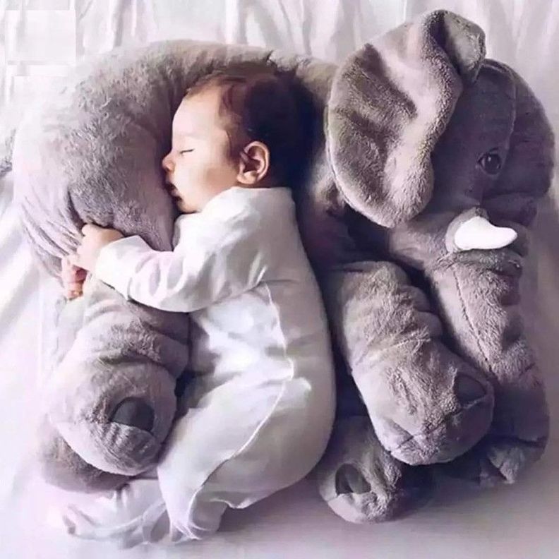 Cojin Bebe Suavidad Almohada Elefante Suave Cama Rondon-5
