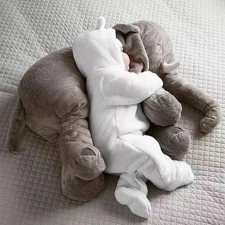 Cojin Bebe Suavidad Almohada Elefante Suave Cama Rondon-9