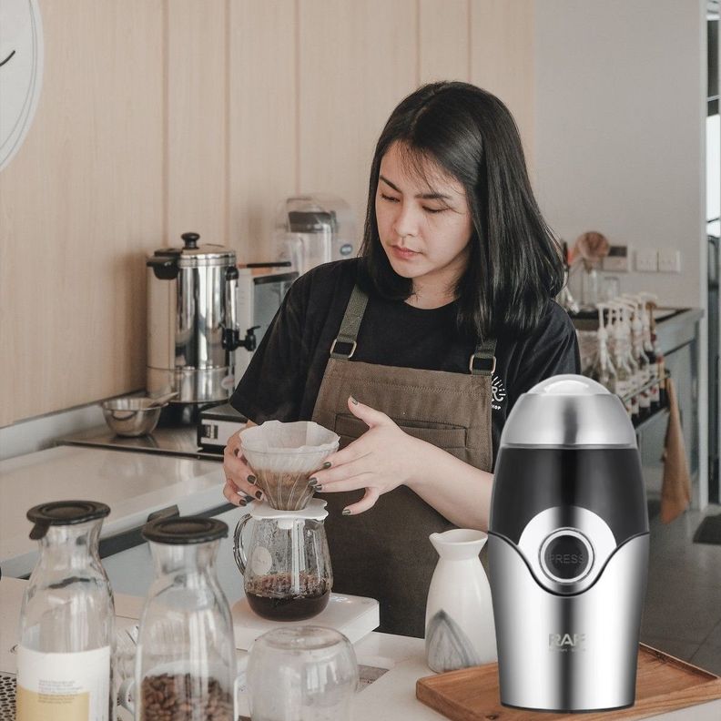 Molino Eléctrico Cuchillas Café Compacto Versátil Jhn-5