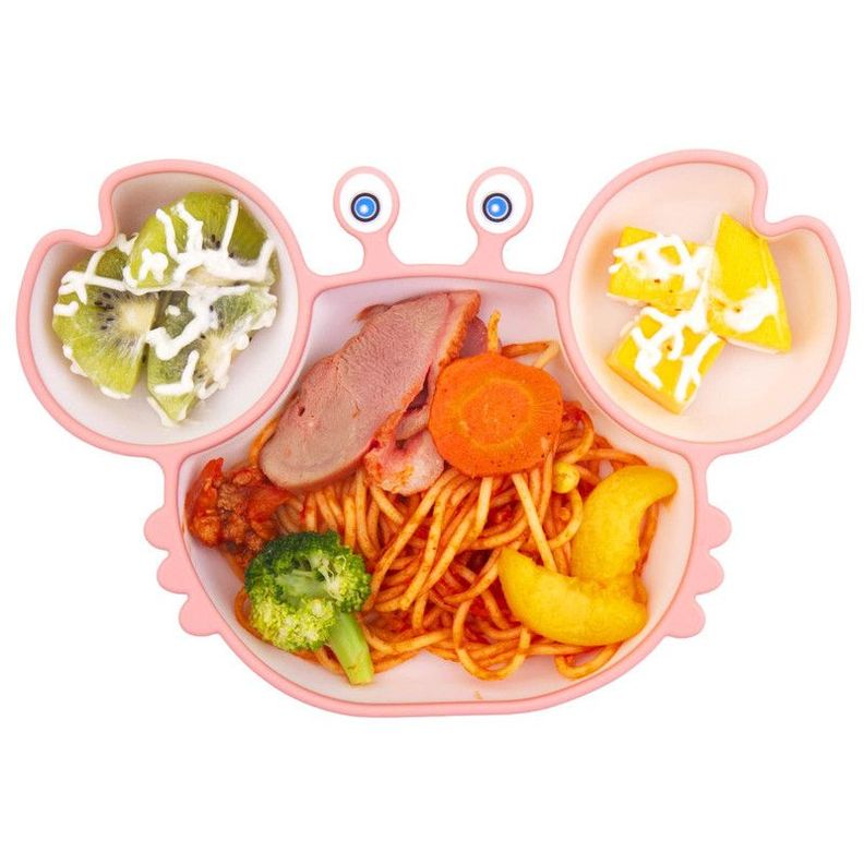 Plato Alimentar Bebe Cangrejo Comida Antideslizante Rondon-2