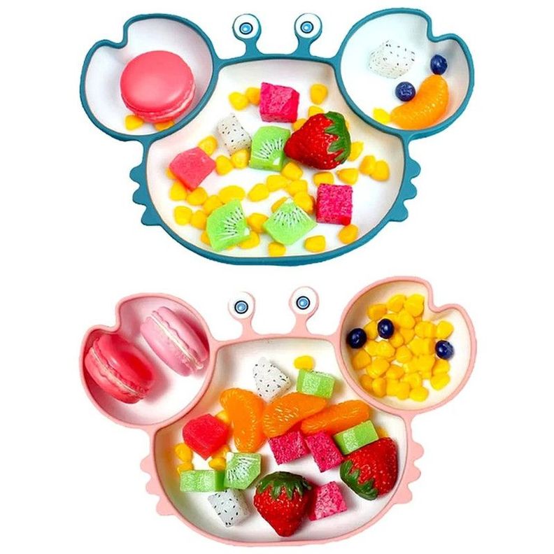 Plato Alimentar Bebe Cangrejo Comida Antideslizante Rondon-7