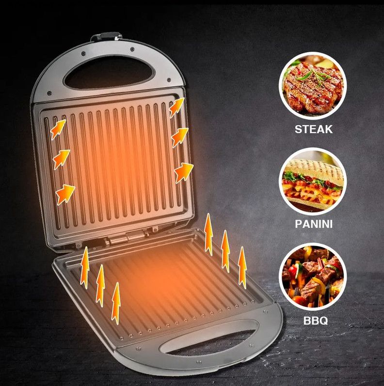 Sandwichera Máquina Huevos Eléctrica Multifunción Rondon-7