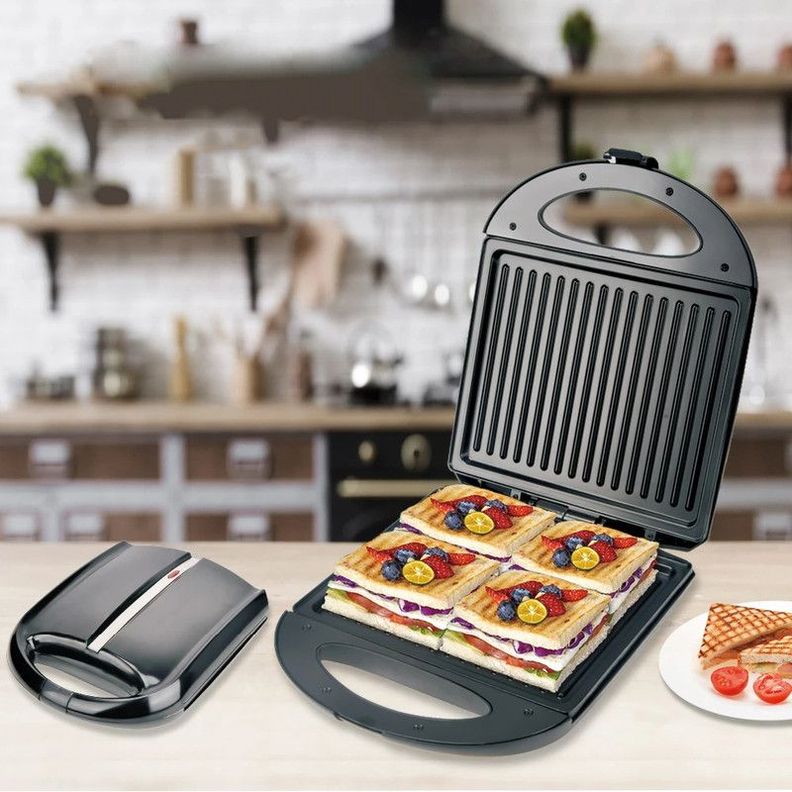 Sandwichera Máquina Huevos Eléctrica Multifunción Rondon-9