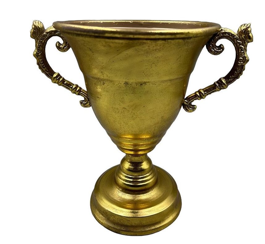 Maceta Metal Vintage Copa Decorativa Balcon Hogar Mesa Lau-0
