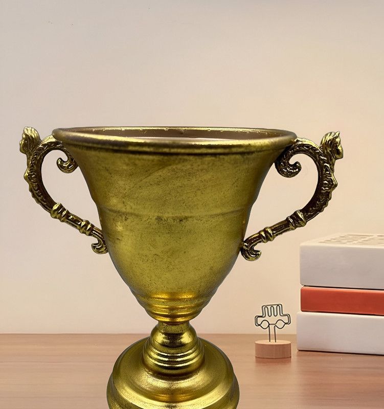 Maceta Metal Vintage Copa Decorativa Balcon Hogar Mesa Lau-3