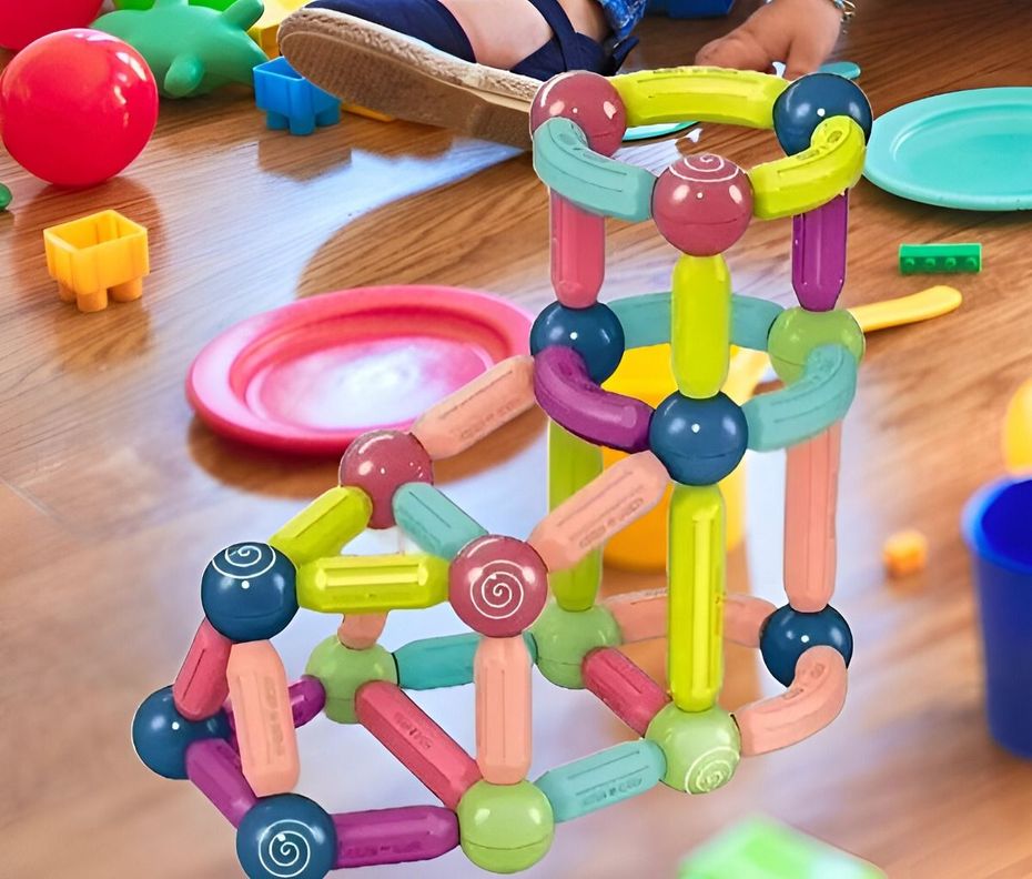 Bloques Construcción Magnéticos Juguetes Bolas Varillas Jhn-3