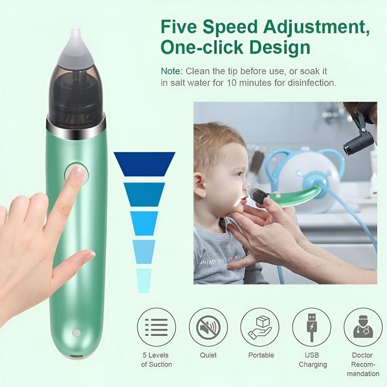 Aspirador Nasal Recargable Bebé Lechón Limpiador Jhn-7