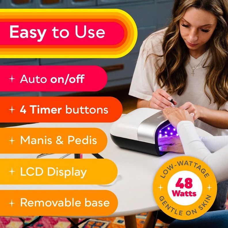Secador Uñas UV Led Lámpara Automática Temperatura Rondon-5