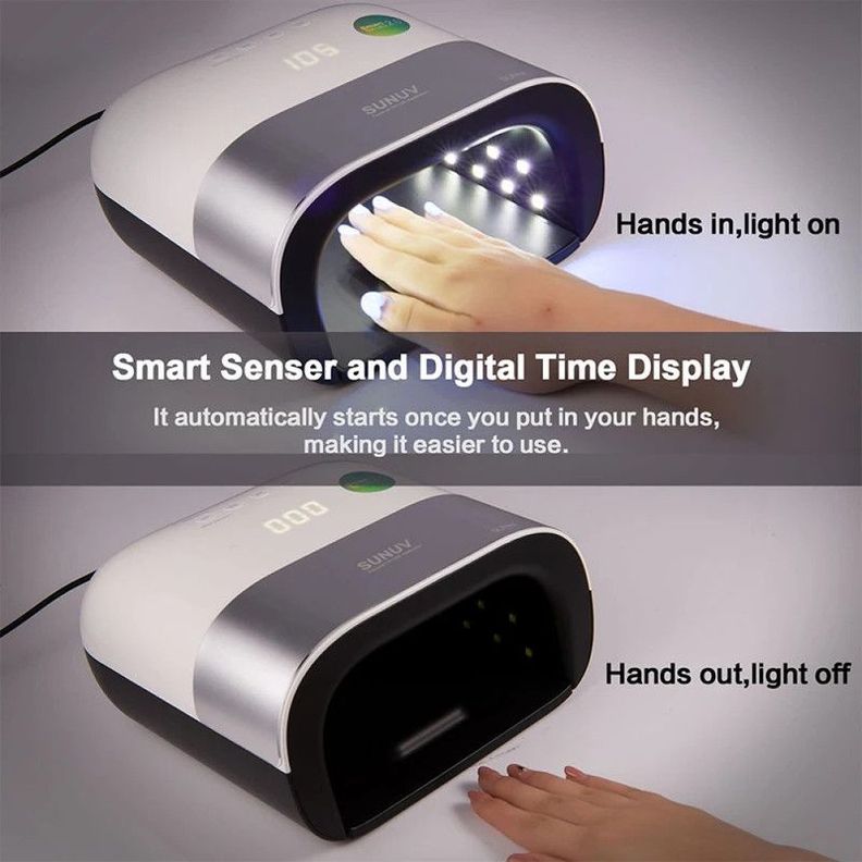 Secador Uñas UV Led Lámpara Automática Temperatura Rondon-8