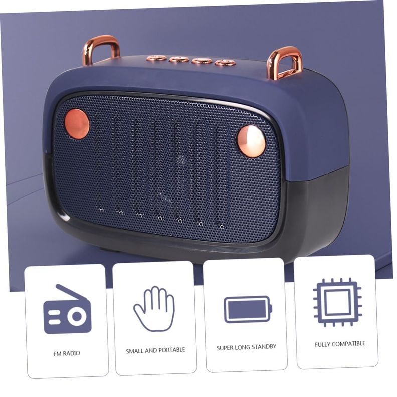 Altavoz Vintage Ligero Transportar Portátil Musica Rondon-5