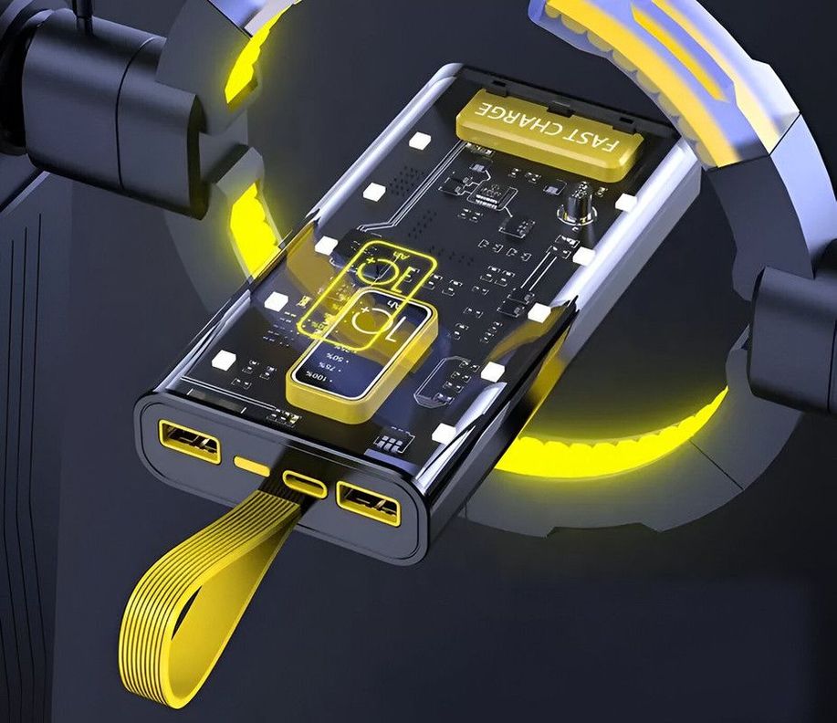 Power Bank 10000 mAH Linterna Carga Rapida Portatil Lau-6